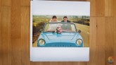Album de Boda todo en Polipiel Blanca y Cuadrado de 35x35